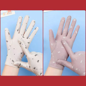 [fenggongshuode] Women Driving Riding Mitten Sunscreen Gloves Female Summer Breathable Elastic Sun Protection Glove For Lady Girl