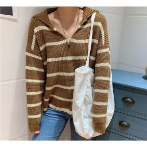 🍒Cherry🍒 51041เสื้อไหมพรมแขนยาวเกาหลีเสื้อไหมพรม แขนยาวลายทาง เสื้อไหมพรมแฟชั่น เสื้อแขนยาวไหมพรมเนื้อนุ่ม