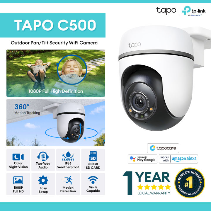 Tp-Link Tapo C500 Outdoor Pan/Tilt Security WiFi Camera 1080p Full