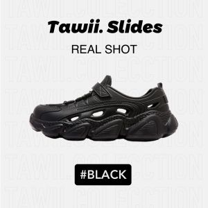 Tawii. EVA breathable beach sandals for men Summer waterproof quick drying 3cm soft soled hole shoes