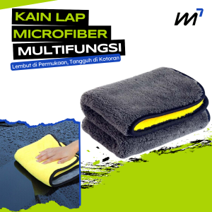Kain Lap Microfiber/Tebal Daya Serap Tinggi Kain Pengering Pembersih Mobil Serbaguna