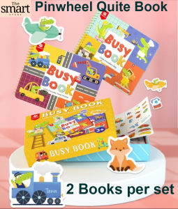SG SELLER 2 BOOKS PER SET Original Pinwheel Quiet Book Small Crocodile DIY Busy Book Montessori Toys Baby Interactive