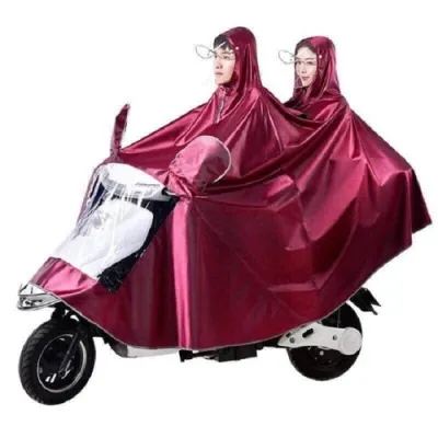 Áo mưa phản quang 2 đầu vải siêu nhẹ chống thấm - Áo mưa cánh dơi (xẻ tà) vải dù cao cấp loại lớn 1m4 - che kín 2 người mùa mưa (Nhiều màu)