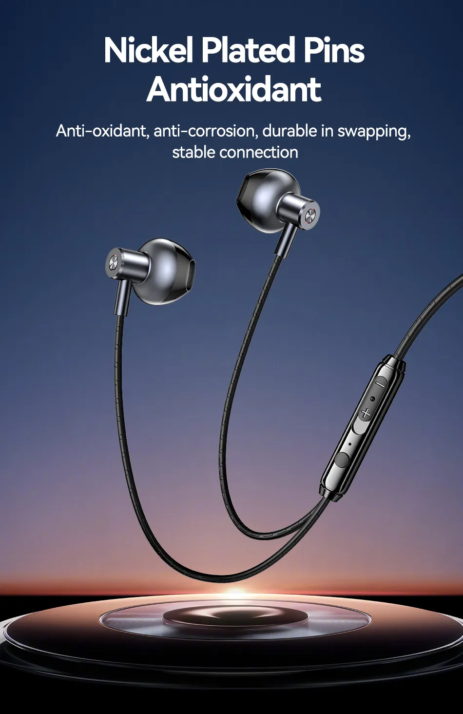 Rocoren Écouteurs Hi-Fi Puissants avec Micro – Jack 3.5mm Universel pour Téléphones Android