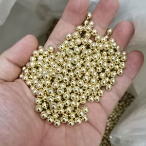 MUTIARA TINDIK MUTIARA PAKU WARNA GOLD MUDA KUALITAS AA UKURAN 8 MM PER BUNGKUS BESAR ISI 400 AN GRAM