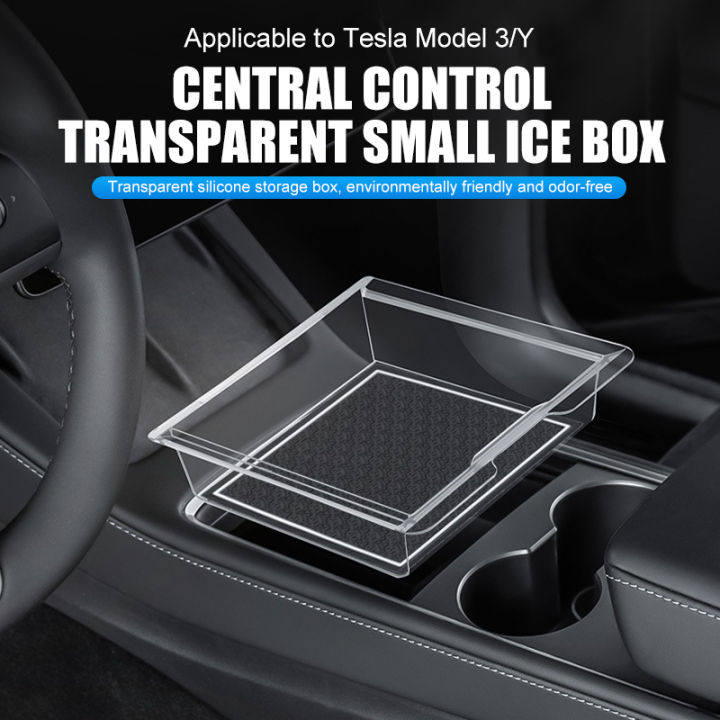 ACEOLT Flocked Center Console Tray Organizer Für Tesla Model 3 2017