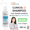 Makarizo Advisor Dual Defense Shampoo 200mL -  Shampoo 2 in 1 for HAIR LOSS & DANDRUFF. 