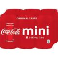 Coca-Cola Original Taste Mini Can 6 x 180mL. 