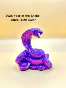 LCC 2025 Year of the Snake Future Dusk Color Snake Feng Shui Figurine and Lucky Charm Decoration