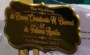 CUSTOM NAMA / inisial / text Bentuk Ombak