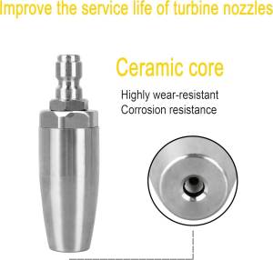 Vòi Phun Nước Inox Cao Áp 250 Bar - Xoay 360° Dùng Cho Máy Rửa Xe - Chất Lượng Cao