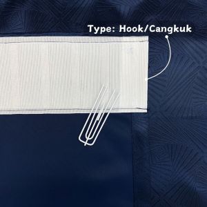 lilac.curtain - Y9 Yasmine Hotel-grade Blackout Curtain / Ready Made / Soft-touch / Linen Texture Hook Eyelet (170cm-400cm)