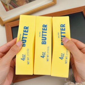 Soft Slow Rebound Butter Stick Realistic Silicone Squeeze Stress Relief Gadget Desk Office Accessory Funny Anti-Anxiety Gift