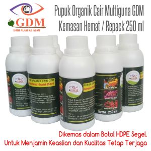 Pupuk Organik Cair Tanaman Sayuran. GDM Kemasan Hemat 250 ml