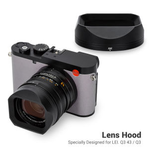 JJC Metal Square Lens Hood For Leica Q3 43 / Q3 CameraPremium Aluminium Alloy Made & Allows Putting Original Lens Cap