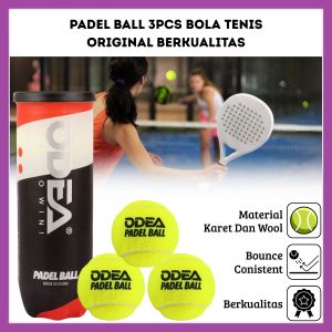 Padel Ball ODEA 3pcs / Bola Tennis Ringan Original Kualitas Premium untuk Latihan & Pertandingan - fr gallery