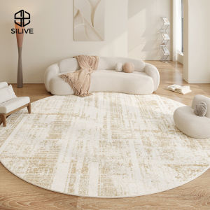 Silive Shop พรมปูพื้น กันน้ำ พรมกลม พรมแคชเมียร์เลียนแบบ นุ่ม #KTM