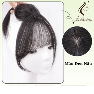 Tóc giả che hói 35cm Nhà Mây tóc giả 2 mái phủ hói cao cấp-M20