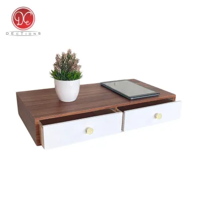 DEcTionS Meja Rias Gantung 60x30cm 2 Laci Tempel Dinding Nakas Minimalis Estetik