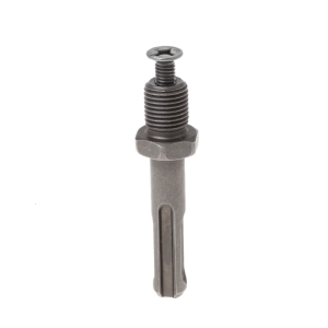 12mm Thread Dia SDS Plus Round Shank Drill Chuck Adapter Connector Gray