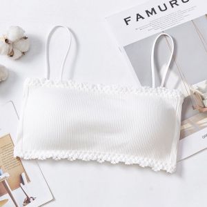 Áo Bra 2 Dây Gân Tăm Phối Ren Đệm Mỏng Mềm Mại Thoáng Mát - BRA636