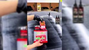 Bianca Glass Polishing Liquid D1 Bomini Car Glass Polishing Compound Windshield Cleaner Glass Oil Film Remover Anti-Fog Hydrophobic Coating Spray Scratches Wiper Marks & Oil Film with Sponge