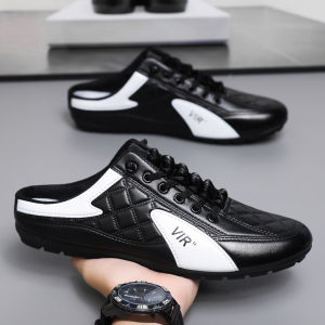 Half Shoes For Men Fashion Versatile Casual Canvas Loafer For Men KoreanComfortable And Breathable Sneakers