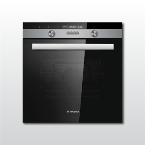 Lò Nướng Âm Tủ Malloca MOV-659S - 9 Chức Năng - 3000W - Kính Đen Phối Inox - Dung Tích 70L - Chức Năng Nướng Xiên Quay - Điều Khiển Điện Tử - Màn Hình LCD - Hàng Chính Hãng