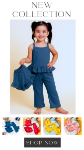 3in1 Ruffles Terno for Girls Ages 1-12 | Spaghetti Strap Sleeveless Blouse + Shorts + Pajama Pants Set | Plain Colors