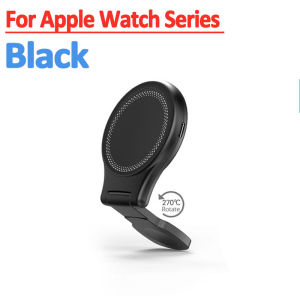 ECILY ขาตั้งเครื่องชาร์จแบตเตอรี่ไร้สายแม่เหล็ก3-In-1สำหรับ I-Phone 12 13 14 Pro Max 11 A-Pple Watch A-Irpods 15W สถานีชาร์จแบบรวดเร็วพับได้