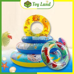 [1 Lớp] Phao Tròn Tập Bơi Cho Bé Và Người Lớn Đủ Size 60cm / 70cm / 80cm / 90cm Phao Bơi Nhiều Màu