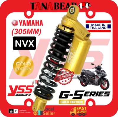 YSS NVX (305MM) G-Series Gold Edition. Adjustable absorber twinshock Yamaha Original Thailand YSS