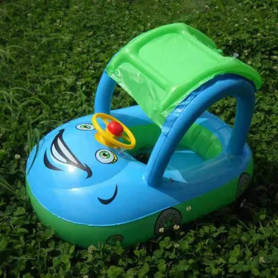 baby swimming float with Awning Horn for Kids - baby salbabida inflatable swimming ring for kids