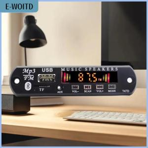 【E-WOITD】 1 Set 12V Wireless Bluetooth 5.0 120W Amplifier MP3 Player Decoder Board Car Audio USB TF FM Radio Recording Call For Speaker