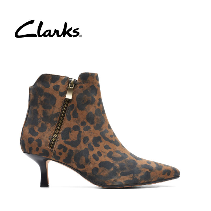 Leopard print hot sale boots clarks