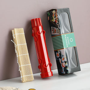 JustLiving ชุดที่ทำซูชิซูชิบาซุกะอุปกรณ์ทำซูชิแบบทำซูชิแบบทำมือที่ตัดเค้กอาหารพลาสติกข้าวเนื้อผักทำซูชิแบบทำเองเครื่องใช้ในครัวแม่พิมพ์กดซูชิ