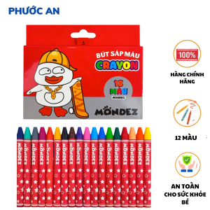 Bút sáp màu cho bé - hộp 12 màu hàng công ty an toàn cho sức khỏe bé
