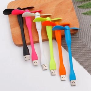 GK1AO Flexible Mobile Phone Fan Portable Bendable USB Fan Small Fan Low Noise Mini Fan Home