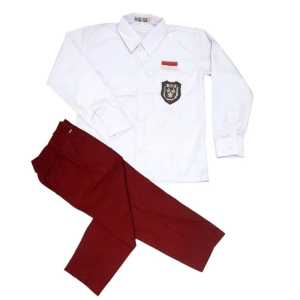 (COD)SETELAN SERAGAM SEKOLAH MERAH PUTIH SD ANAK LAKI LAKI PANJANG