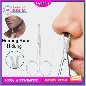 [100% Tajam] 1Ps Gunting Bulu Hidung Gunting Kumis Gunting Bulu Jenggot Gunting Kecil Stainless Steel