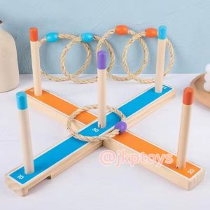 Todds & Kids Toys ของเล่นไม้เสริมพัฒนาการ ของเล่นไม้ เกมส์โยนห่วง ของเล่นเด็ก ของขวัญเด็ก