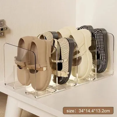 4PCS Transparent Baby Shoe Storage Rack Organizer for Kids Toddler Shoes Space Saving Household