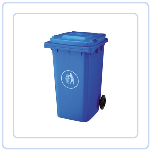 【COZYCASA】Large Outdoor Trash Bin with Wheels/100L120L Dustbin for Waste Sorting