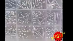 M3-M6Self Tapping Screw  Assortment Kit Zinc Plated Wood Metal Hardware Organizer Box DIY Set