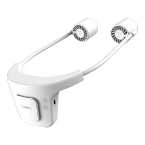 Summer 2000mAh Hands-free Neck Band Fan Hands-Free Hanging USB Rechargeable Dual Fan Mini Air Cooler Summer Portable Sarmocare
