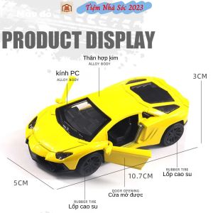 Đồ chơi mô hình xe ô tô chạy đà cho bé thân bằng hợp kim tỉ lệ 1:43 - Tiệm Nhà Sóc 2023