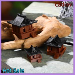 cadiav Hot Pavilion Decorations Pagoda Statue Outdoor Fish Tank Adornment Zen Garden Aquarium Ornament Bonsai Landscaping
