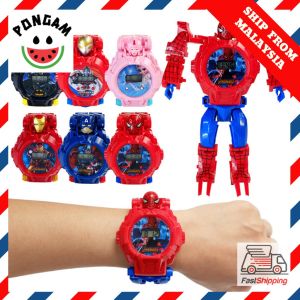 🔥NEW ITEM🔥 Transformation Toy Watch Digital Super Hero Kids Jam Kanak Children Girl Boy