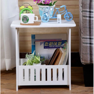 Modern Stylish Mini Sofa Side Table Bedroom Bedside Table Room Desk Furniture Square Coffee Table/MS