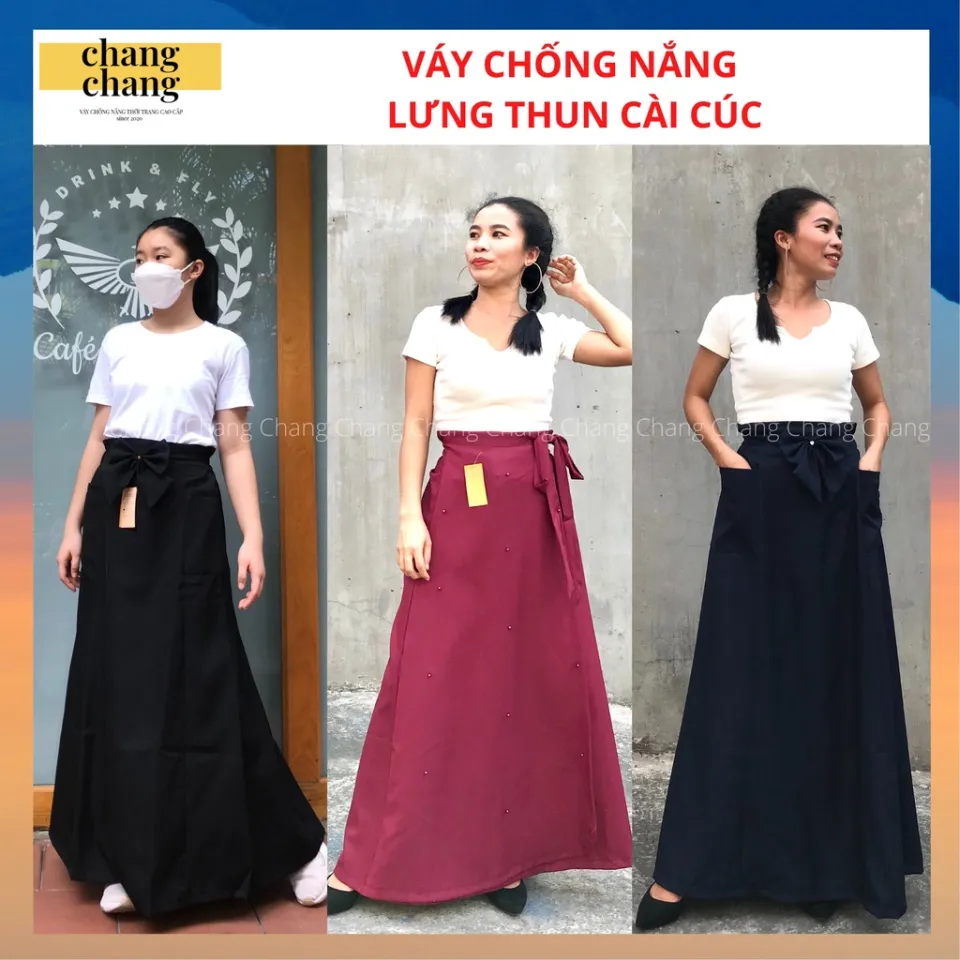 Váy che nắng 2 lớp, có túi | Shopee Việt Nam